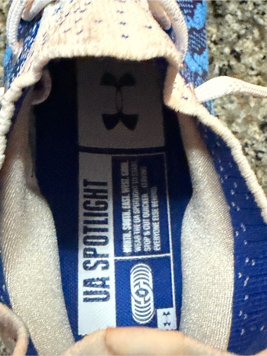 Under Armour Spotlight Lux Blue Football Cleats Mens Size 9 New w/o tags main image 8